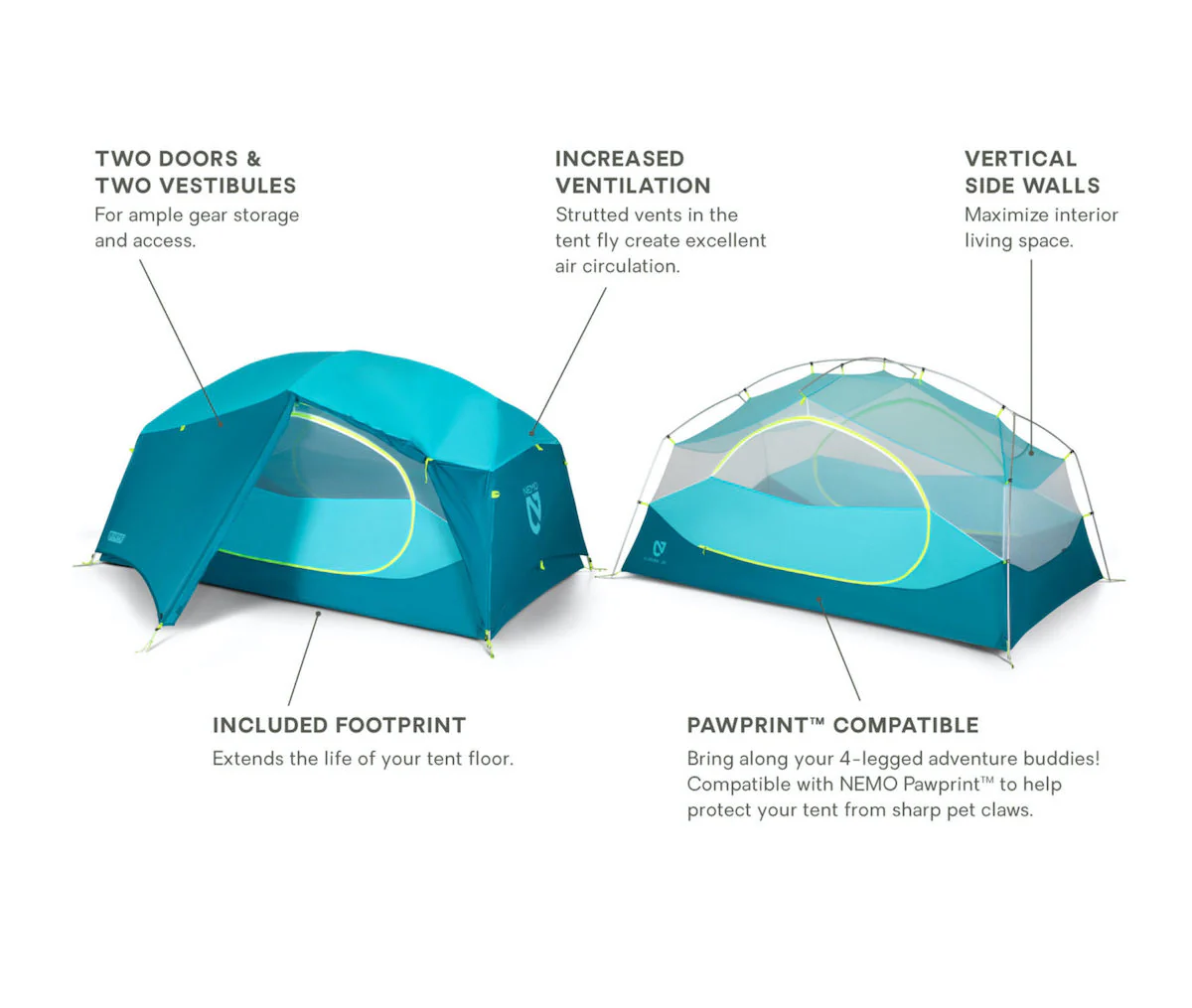 Aurora 2-Person Tent w/ Footprint - Image 4