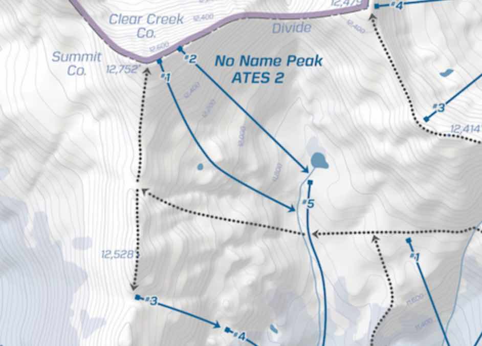Loveland Pass Backcountry Ski Map - Image 2