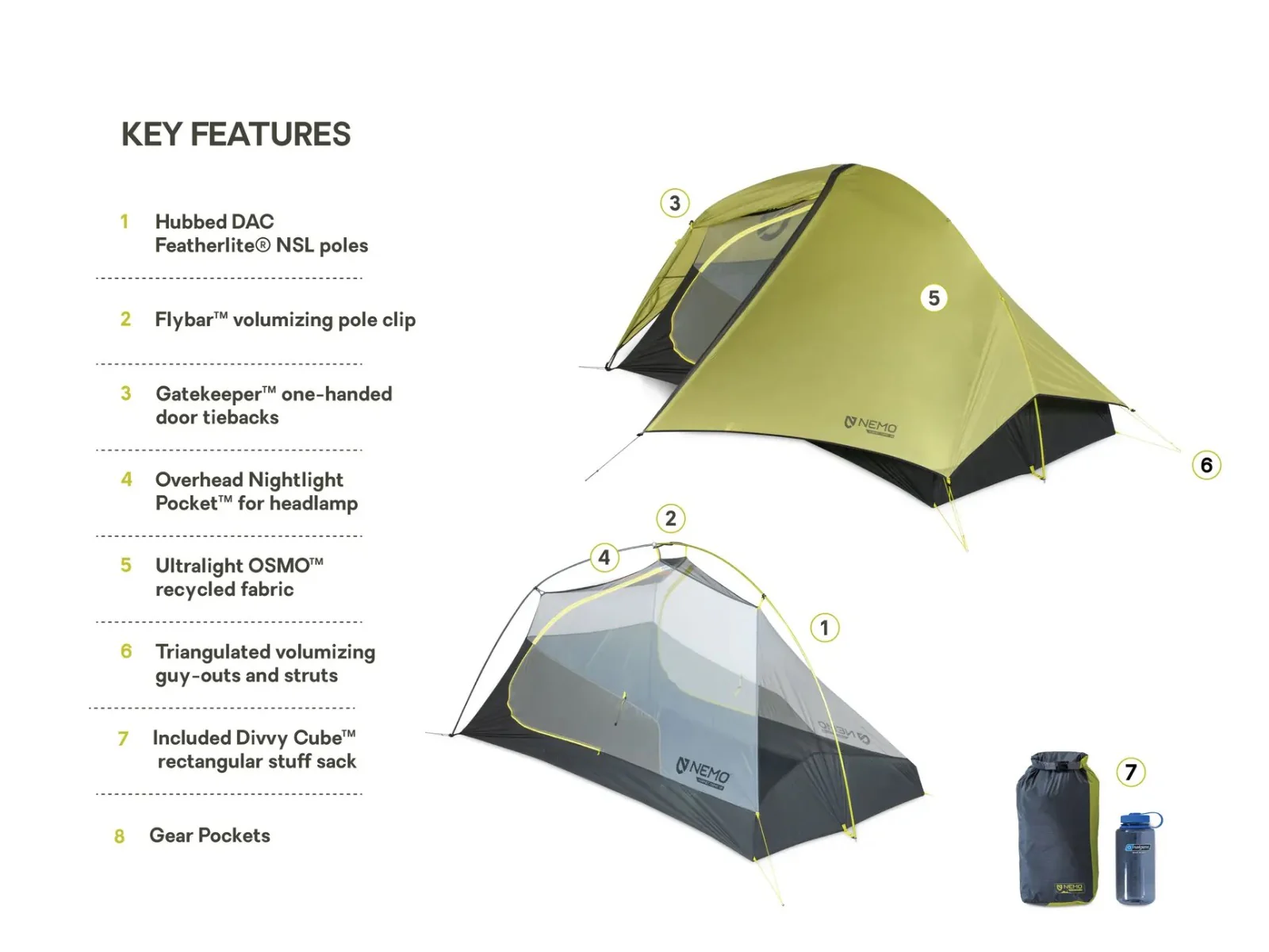Hornet OSMO Ultralight Backpacking Tent - 2 Person - Image 7
