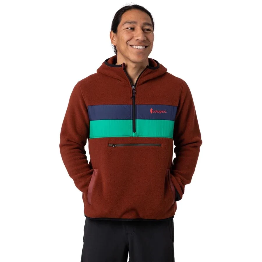 Teca Fleece Hooded Half-Zip Jacket - Recycled - Men's - Image 2