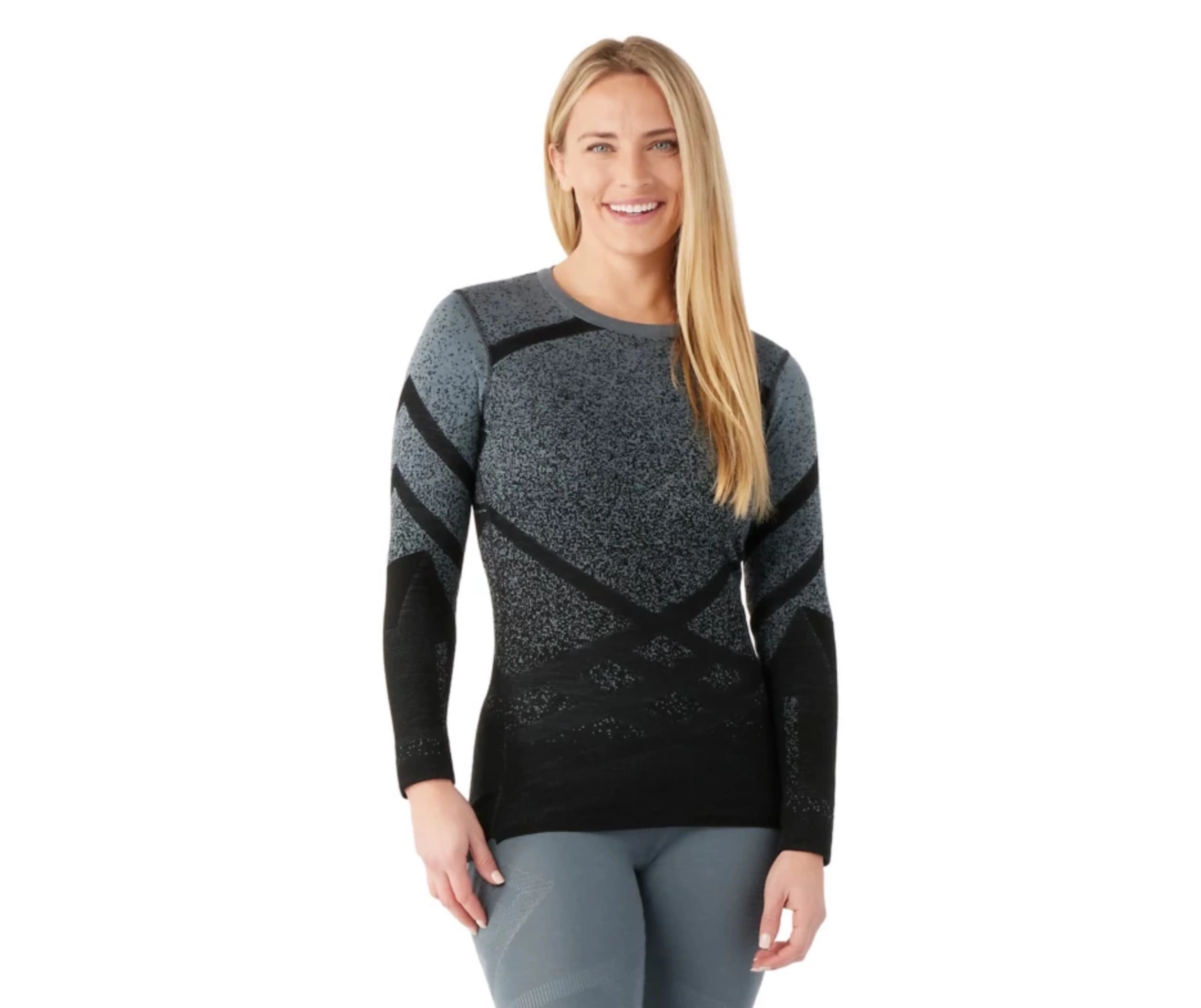 Intraknit Thermal Merino Base Layer Pattern Crew - Women's - Image 2